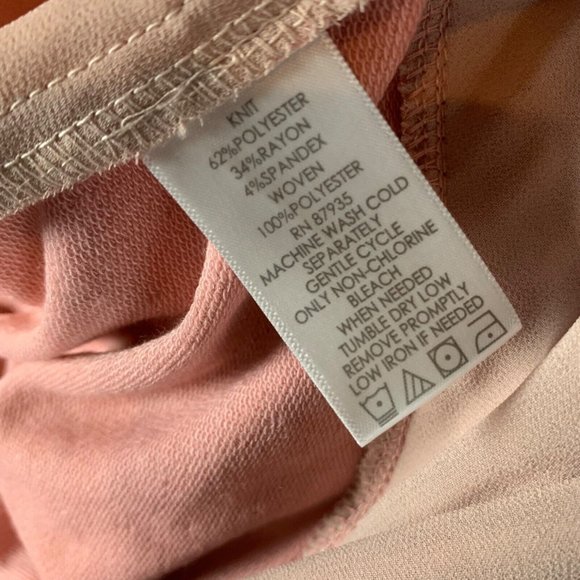 Logo Lounge Lori Goldstein Women's Layered Open Cardigan Sweater Pink Sz 2X 8854 - Picture 5 of 9